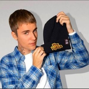 Tim Biebs Black Knit Beanie from Justin Bieber X Tim Hortons